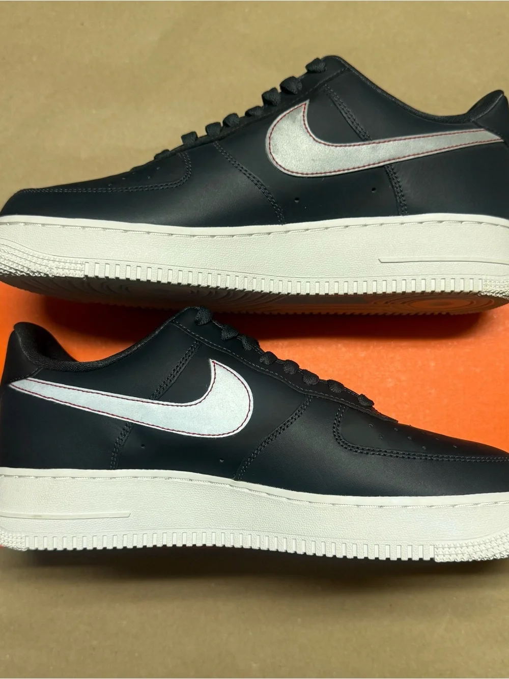 Nike Air Force 1 ‘07 Low 3M AF1 Anthracite Silver Men’s size 9 shoes NEW!